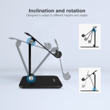 SOPORTE SOBREMESA AJUSTABLE TOOQ TABLET HASTA 13" NEGRO