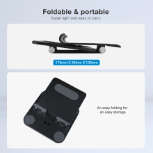 SOPORTE SOBREMESA AJUSTABLE TOOQ TABLET HASTA 13" NEGRO