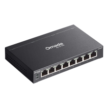 TP-Link Omada ES208GP switch Gestionado L2 Gigabit Ethernet (10/100/1000) Energía sobre Ethernet (PoE) DIN rail Negro