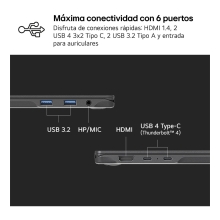 LG Gram 16Z90RU-G.AA55B ordenador portatil Intel® Core i5 i5-1334U Portátil 40,6 cm (16") WQXGA 16 GB LPDDR4x-SDRAM 512 GB SSD Wi-Fi 6 (802.11ax) Windows 11 Home Negro