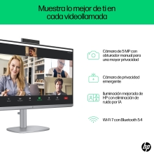 HP OmniStudio X 27-cs0015ns PC Intel Core Ultra 5 125H 68,6 cm (27") 1920 x 1080 Pixeles PC todo en uno 16 GB DDR5-SDRAM 512 GB SSD Windows 11 Home Wi-Fi 7 (802.11be) Plata