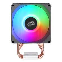 VENTILADOR CON DISIPADOR DE CPU MARS GAMING MCPUX3 TDP 190W PWM LOW PROFILE FRGB NEGRO