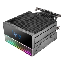 VENTILADOR CON DISIPADOR DE CPU MARS GAMING MCPULCD TDP 300W 120mm PANTALLA LCD ARGB NEGRO