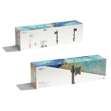 TooQ Soporte de Mesa para Pantallas de 17"-32", Negro