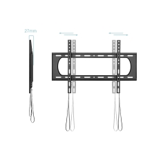 TooQ Soporte Fijo de pared para pantallas 37"- 80", Negro