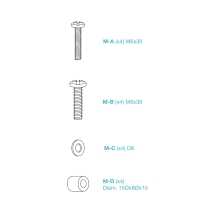 TooQ Soporte Fijo de pared para pantallas 32"- 70", Negro