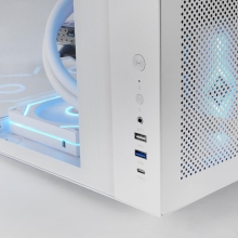 CAJA ATX CUBE MARS GAMING MCINFINIOLITEW BLANCA CRISTAL TEMPLADO CURVO GPU 325mm