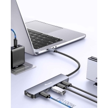 DOCKING USB-C 6-EN-1 EQUIP 133499 A 1xHDMI 4K 4xUSB-C 10GBPS  1xUSB-C PD 100W