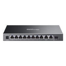 TP-Link Omada ES210GP switch Gestionado L2 Gigabit Ethernet (10/100/1000) Energía sobre Ethernet (PoE) DIN rail Negro