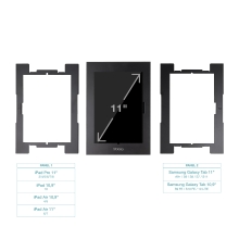 TooQ Marco Antirrobo para Tablets de 11, Negro