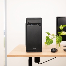 TooQ Caja Minitorre Micro-ATX DODEKA ULTRA Negra