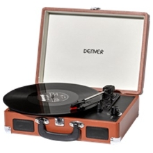 TOCADISCOS DENVER VPL-120 BROWN MALETIN ALTAVOCES