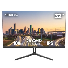 MONITOR 32" HDMI DP NILOX  QHD IPS 2K 120Hz 4MS 250cd/m VESA 100x100 NEGRO