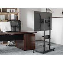 SOPORTE DE SUELO CON RUEDAS EQUIP 650635 PARA PANTALLA DE 50" - 90" MAX VESA 600x400 60KG TABLERO