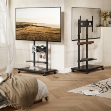 SOPORTE DE SUELO CON RUEDAS EQUIP 650635 PARA PANTALLA DE 50" - 90" MAX VESA 600x400 60KG TABLERO