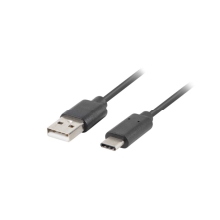 Cable USB Lamberg 2.0  Macho/macho USB-A -Usb C Macho 0.5M Negro
