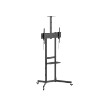SOPORTE DE SUELO CON RUEDAS EQUIP 650636 PARA PANTALLA DE 37" - 70" MAX VESA 600x400 70KG ESTANTE