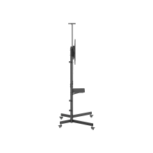 SOPORTE DE SUELO CON RUEDAS EQUIP 650636 PARA PANTALLA DE 37" - 70" MAX VESA 600x400 70KG ESTANTE