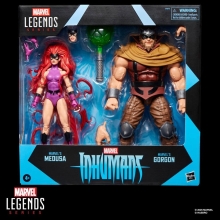 Pack 2 figuras hasbro marvel legends series inhumans marvel's medusa & marvel's gorgon