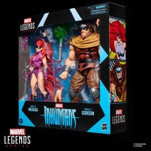 Pack 2 figuras hasbro marvel legends series inhumans marvel's medusa & marvel's gorgon