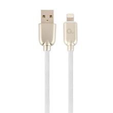 Cablexpert CC-USB2R-AMLM-1M-W cable de conector Lightning Blanco
