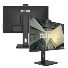 Monitor Nilox 27" FHD 120Hz IPS USB-C webcam multimedia pivotante