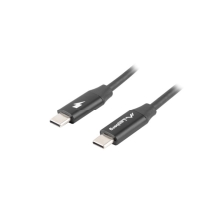 Lanberg CA-CMCM-40CU-0005-BK cable USB USB 2.0 0,5 m USB C Negro