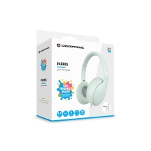 AURICULARES INFANTIL CONCEPTRONIC PARRIS04GT ENTRADA 1xJACK 3.5 PLEGABLE VERDE CLARO