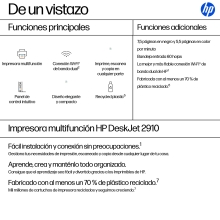 Multifunción HP Deskjet 2910 wifi A4