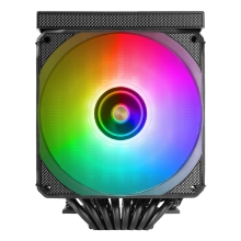 VENTILADOR CON DISIPADOR DE CPU MARS GAMING MCPULCDPRO TDP 380W DOBLE TORRE LCD ARGB NEGRO