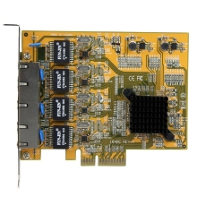 Tarjeta de red startech 4x rj45 pci express