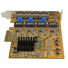 Tarjeta de red startech 4x rj45 pci express
