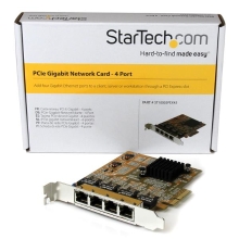 Tarjeta de red startech 4x rj45 pci express