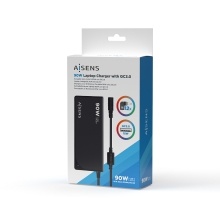 Cargador AISENS 90W automático 12 Conectores USB-A QC3.0
