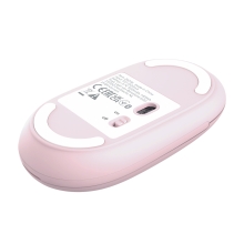 RATON INALAMBRICO TRUST SERON HYPSCROLL SLIM 400-2400DPI 6 BOTONES RECARGABLE FSC GRS ROSA