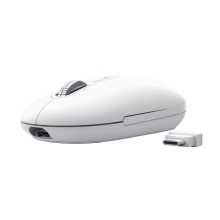 RATON INALAMBRICO TRUST SERON HYPSCROLL SLIM 400-2400DPI 6 BOTONES RECARGABLE FSC GRS BLANCO