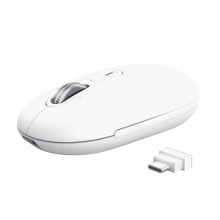 RATON INALAMBRICO TRUST SERON HYPSCROLL SLIM 400-2400DPI 6 BOTONES RECARGABLE FSC GRS BLANCO