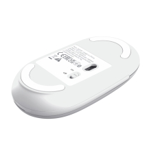 RATON INALAMBRICO TRUST SERON HYPSCROLL SLIM 400-2400DPI 6 BOTONES RECARGABLE FSC GRS BLANCO