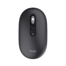 RATON INALAMBRICO TRUST SERON HYPSCROLL SLIM 400-2400DPI 6 BOTONES RECARGABLE FSC GRS NEGRO