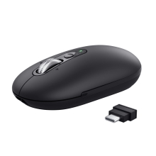 RATON INALAMBRICO TRUST SERON HYPSCROLL SLIM 400-2400DPI 6 BOTONES RECARGABLE FSC GRS NEGRO