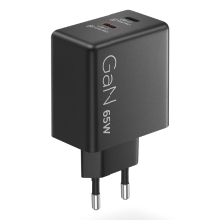 Cargador Lenovo 2xUSB-C 65W GAN negro