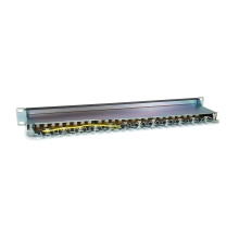PATCH PANEL 24 PUERTOS CATEGORIA 6A 1U COLOR NEGRO 326625