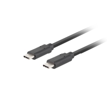 Cable Lanberg USB-C 3.2 Gen 2 PD 100W 1M Negro