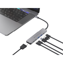 Docking USB-C Conceptronic DONN33G 1xHDMI 1xUSB-C PD 100W 2xUSB-A 3.0 2xUSB-C