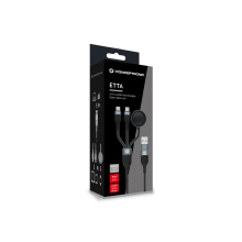 CABLE USB-C 3IN1 1.5M CONCEPTRONIC ETTA08B15 100W  2XUSB-C 1X CARGADOR APPLE WATCH USB 2.0 5A E-MARK