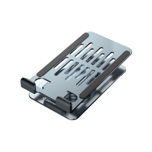 SOPORTE SMARTPHONE GIRATORIO Y PLEGABLE CONCEPTRONIC THANA08G BASE ROTACION 360Â° ALTURA AJUSTABLE