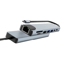 Docking USB-C Coolbox C81 A 1xHDMI 4K 30Hz  2xUSB-C PD 100W 2xUSB-A 1xSD 1xMicroSD 1xRJ45