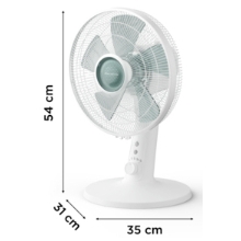 VENTILADOR SOBREMESA ROWENTA VU2740 35CM 22W BLANC