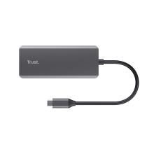 HUB USB-C TRUST DALYX 6 EN 1 alumino 1xHDMI 4K 2xUSB-A 3.2 1xUSB-C PD 100W 1xRJ45 lector SD MicroSD