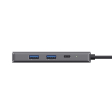 HUB USB-C TRUST DALYX 6 EN 1 alumino 1xHDMI 4K 2xUSB-A 3.2 1xUSB-C PD 100W 1xRJ45 lector SD MicroSD
